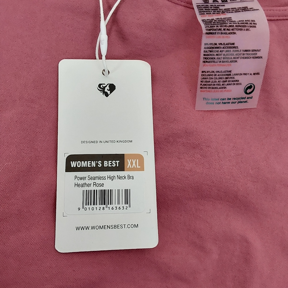 Womens Best Power Seamless High Neck Bra - Picture 8 of 11